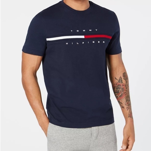 Tommy Hilfiger Clevelander short sleeve tee “ Sky Captain” XL NWT - Picture 1 of 10